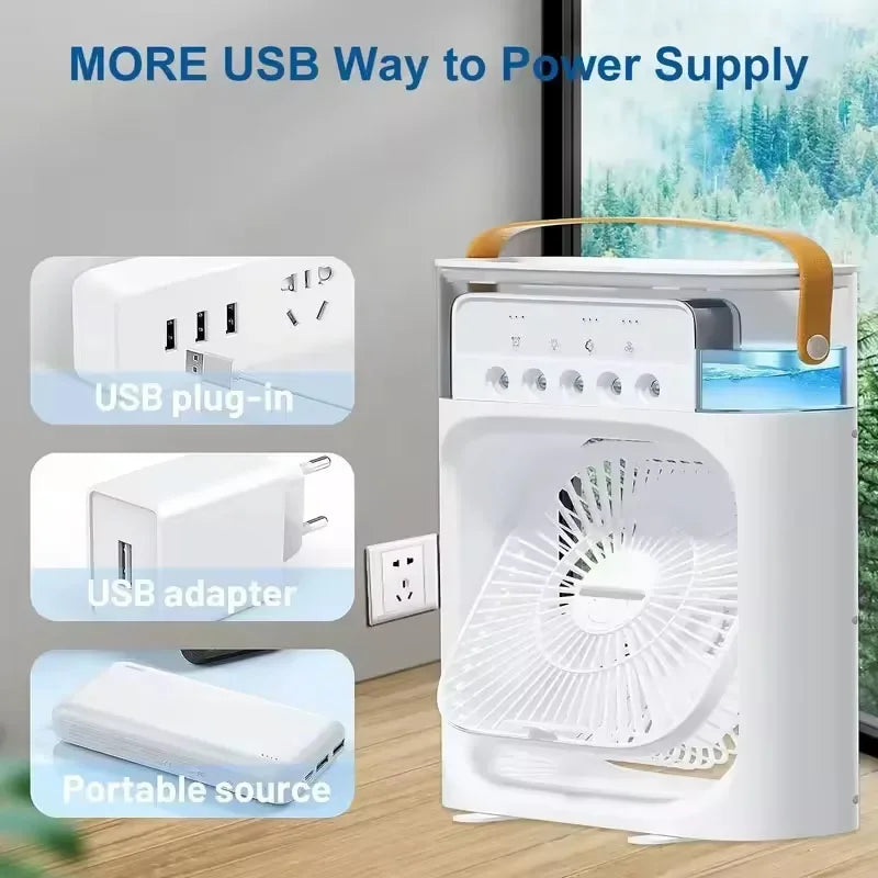 BreezeGlow™ 3-in-1 Mini Air Cooler