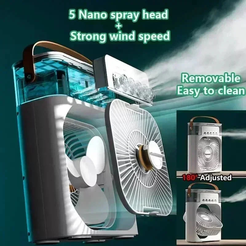 BreezeGlow™ 3-in-1 Mini Air Cooler